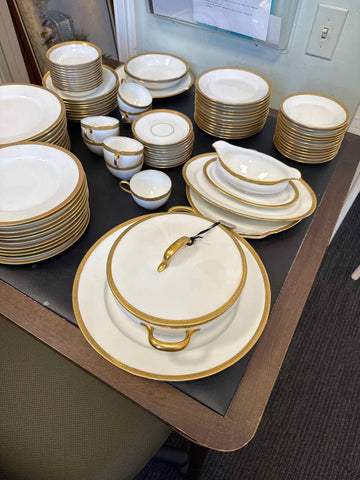 "As Is" 85 Piece Limoges "Florale" China