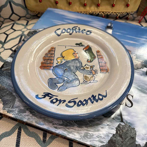 "Cookies for Santa" Plate