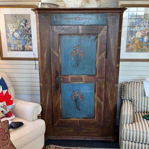 Antique Painted Wardrobe