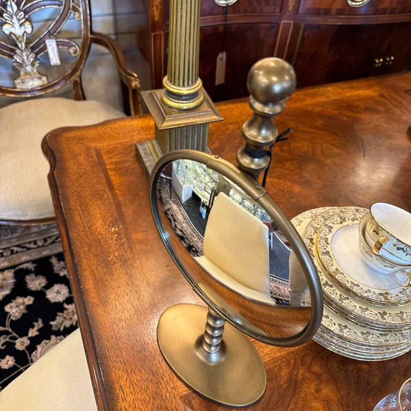 Mirror On Brass Stand