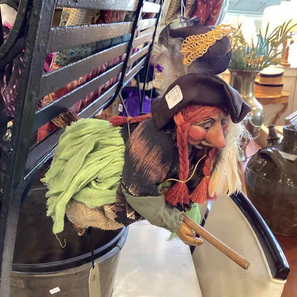 Hanging Flying Witch On Broom