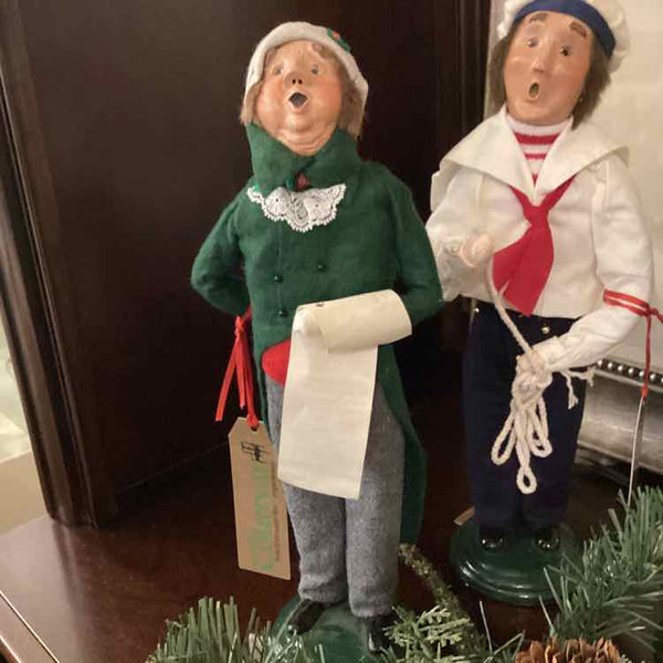 Byer's Choice Boy Caroler with Sheet Music