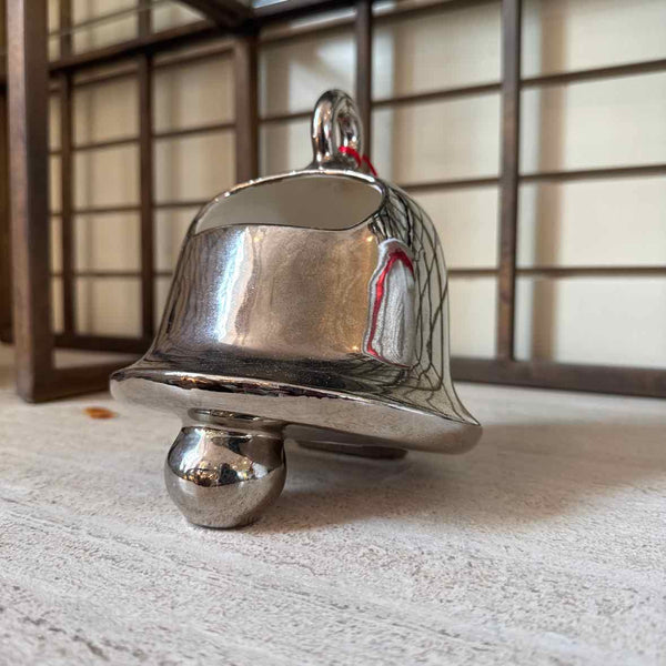 Silver Ceramic Bell