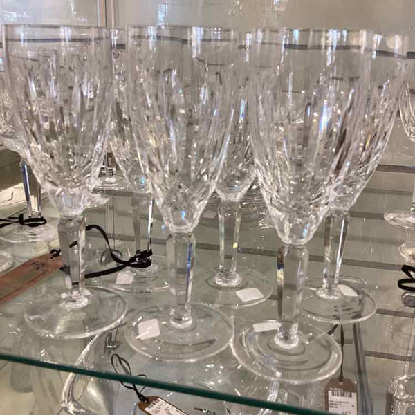 Six Waterford Kildare Champagne Flutes