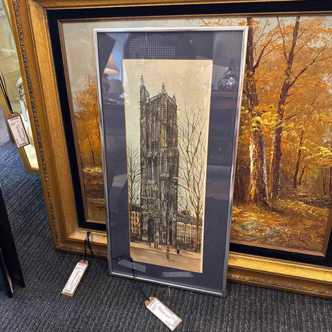 Framed "La Tour Saint Jacques"