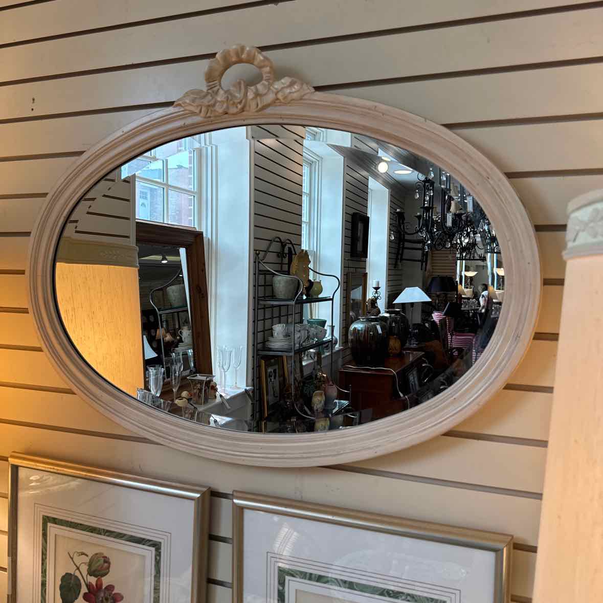 Ethan Allen Oval Mirror