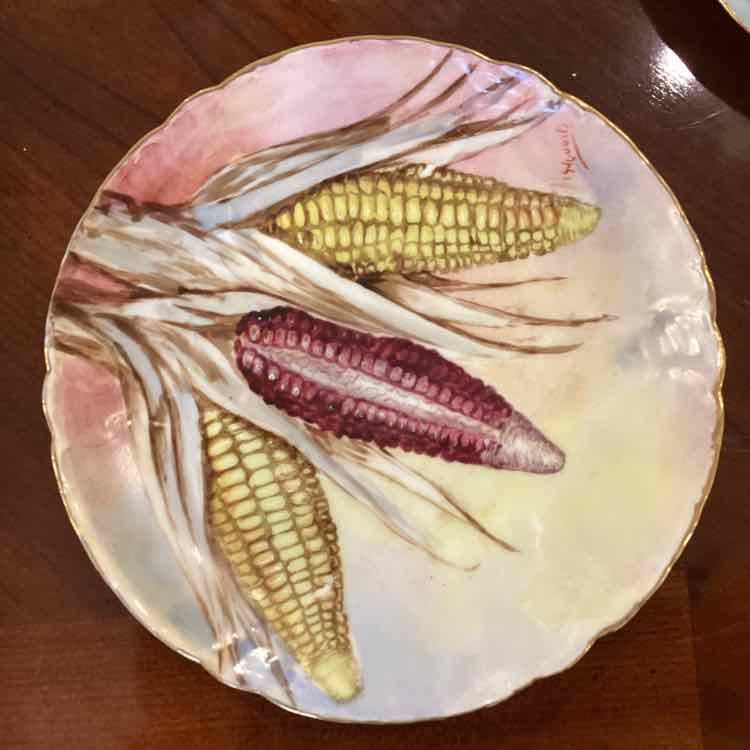 Printed Plate With Corn