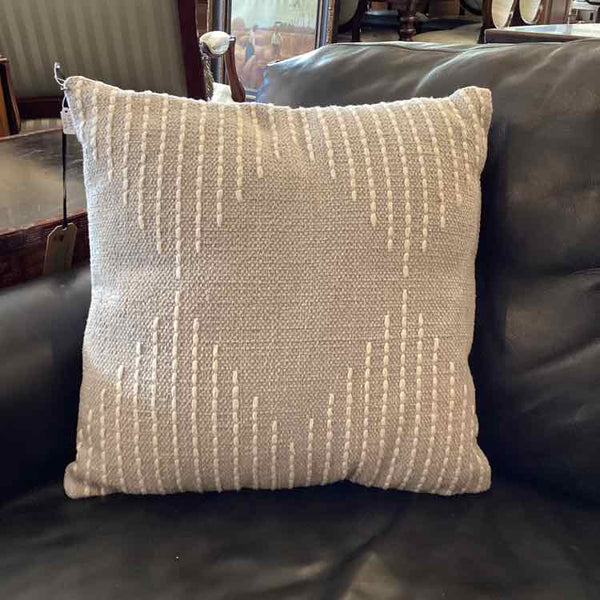Light Blue with White Stitching Pillow