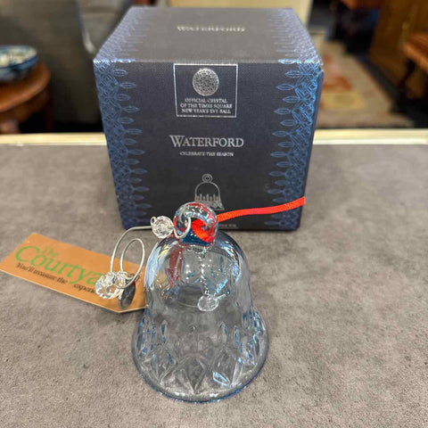 Waterford Topaz Frost Bell Ornament w/Box - 2020