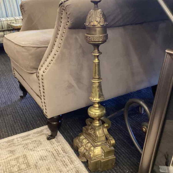 Pr. Fireplace Brass Andirons