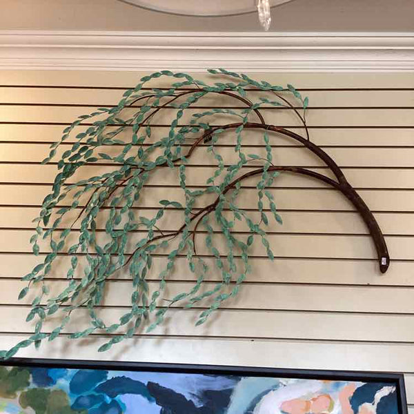Copper Patina Weeping Willow Wall Sculpture