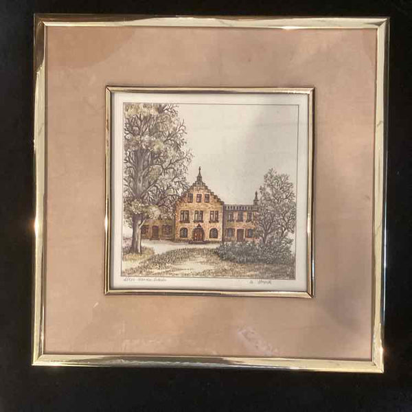 Framed Print Of House In The Forest