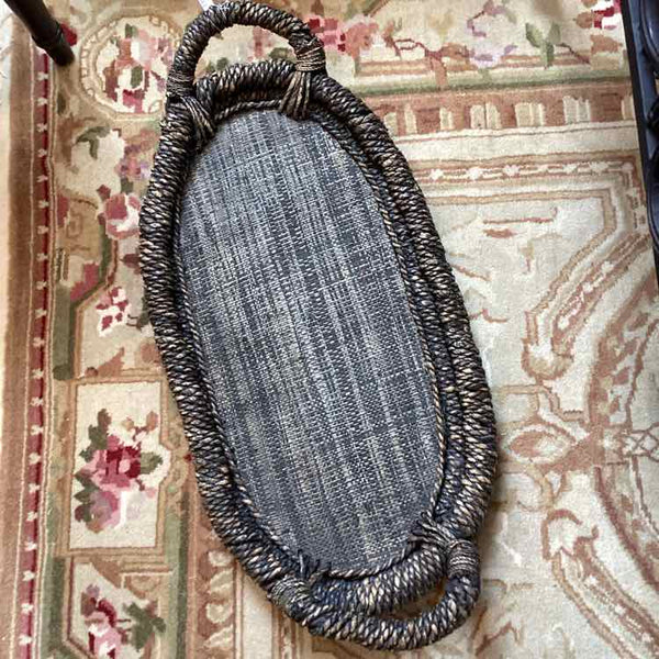 Oval Woven Serving Tray