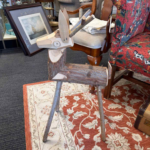 Hand Crafted Wood Reindeer