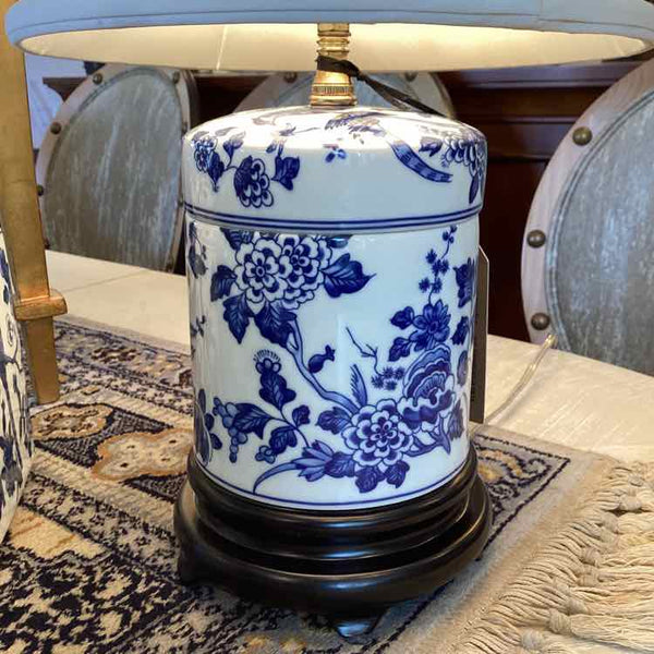 Blue And White Chinoiserie Lamp