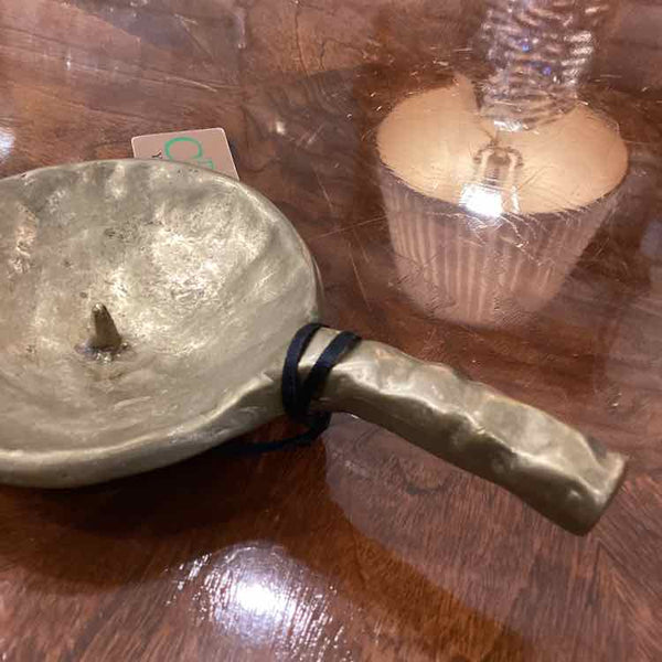 Bronze Brutalist  Candleholder