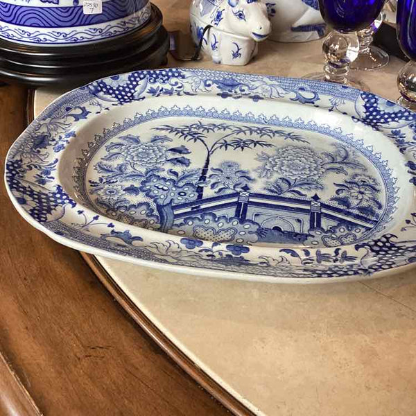Blue/White Davenport Stone China Tray