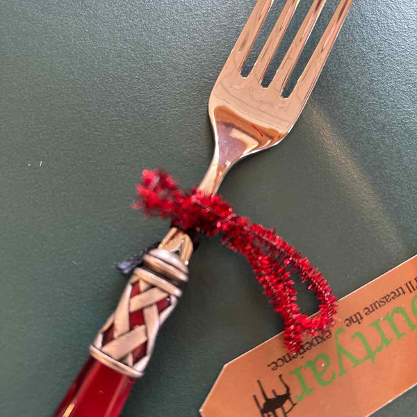 Vietri Aladdin Red Serving Fork