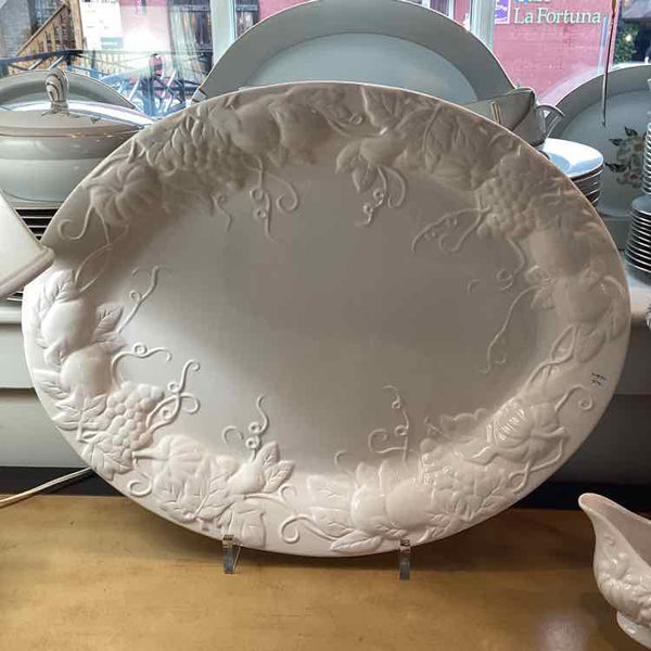 White Harvest Platter by Tabletops Gallery