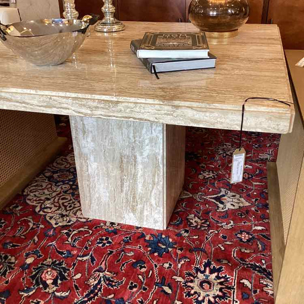 Square Travertine Table