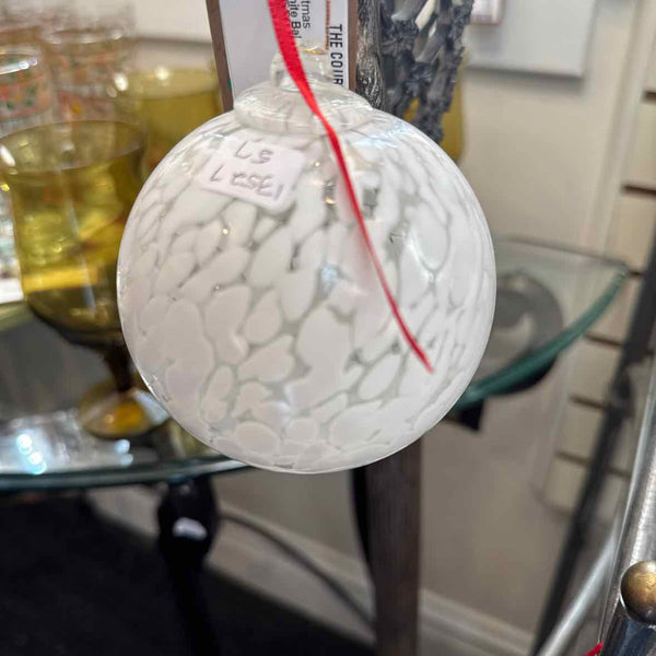 White Ball Ornament