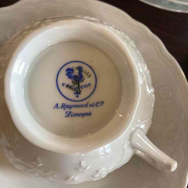 12 Limoges Cups "Hawthorne"