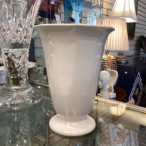 Roseville White Vase