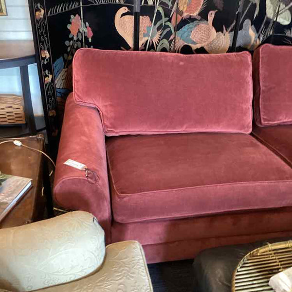 Ethan Allen Burgundy Sofa
