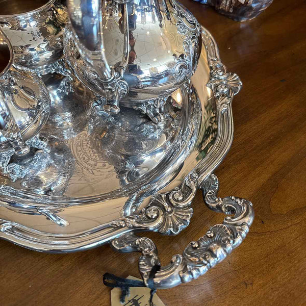 Six Piece Silverplate Tea Set