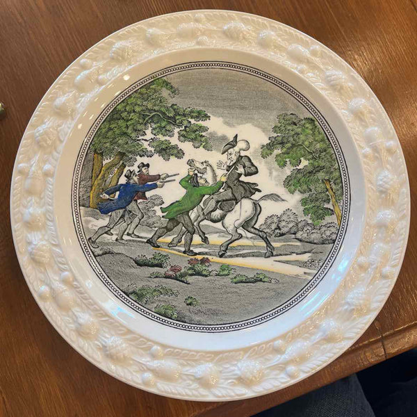 5 Ironstone Picturesque Plates