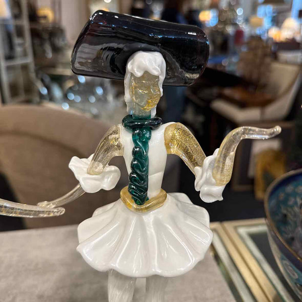 Pairof  Venetian  Murano Glass Dancers