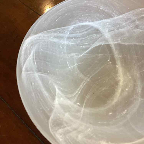 Opaque Alabaster-like Glass Bowl