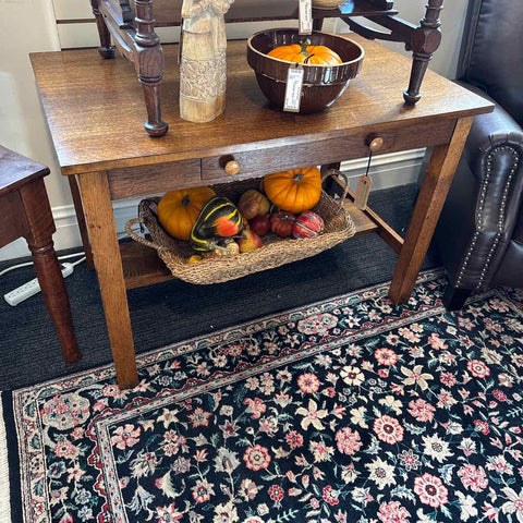 "As Is" Oak Library Table