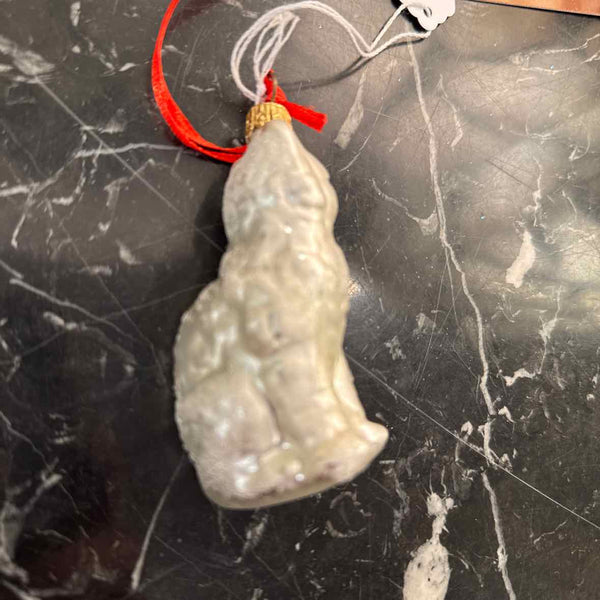 Radko White Kitty Ornament