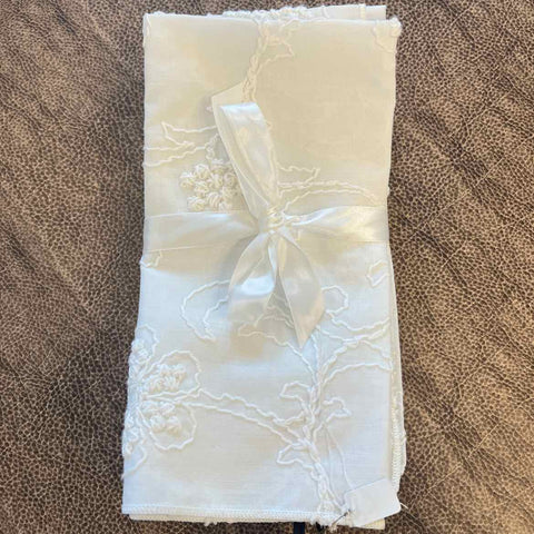 4 Large Stitched Napkins