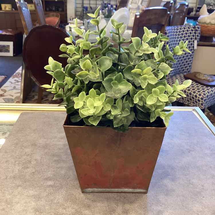 Vintage Square Copper Planter