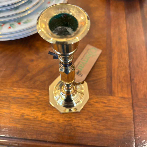 Contemporary Brass Candlestick