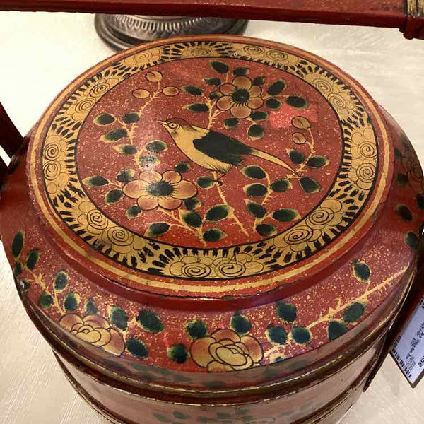 "As Is" Vintage Asian Three Tier Basket