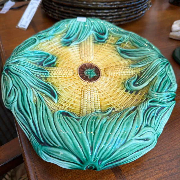Majolica Corn on the Cob Platter
