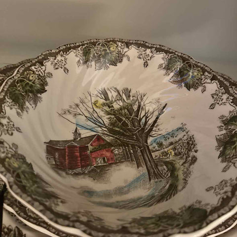 Vintage England Johnson Bros. "Friendly Village" Bowl