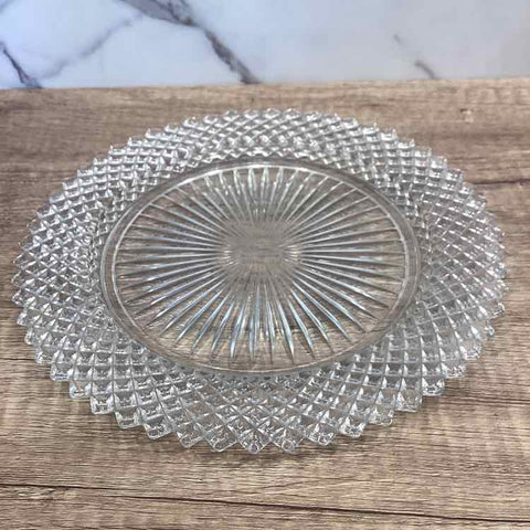 12 Glass Dessert Plates