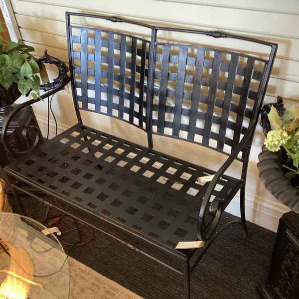 Woodard Shefield Black Iron Bench