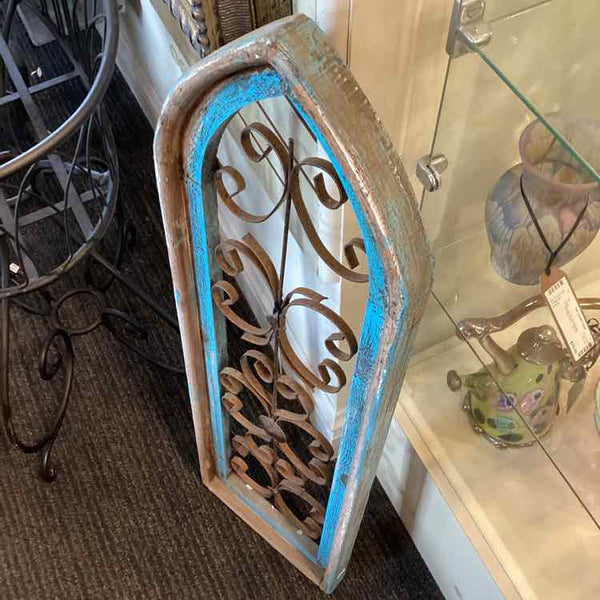 Wood And Iron Decorative Screen