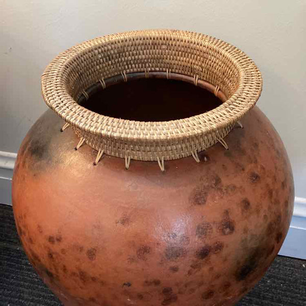 Brown Metal Vase