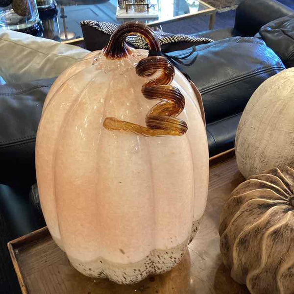 Glass Gourd w/Brown Stem