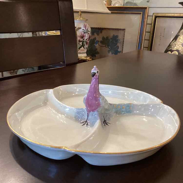 Handpainted Three Section Bowl