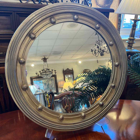 Silver Round Mirror