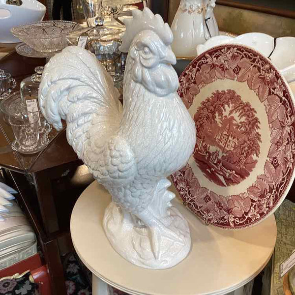 White Ceramic Rooster