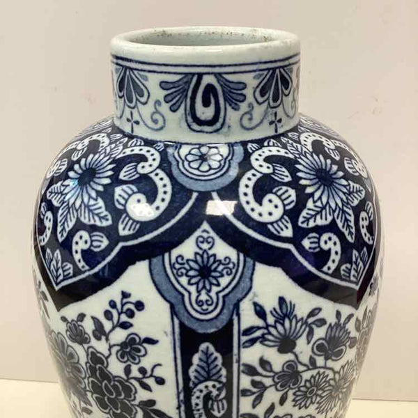 Delft Floral Vase