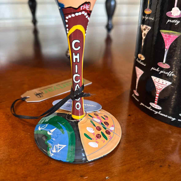 "Chicago - Tini" Martini Glass